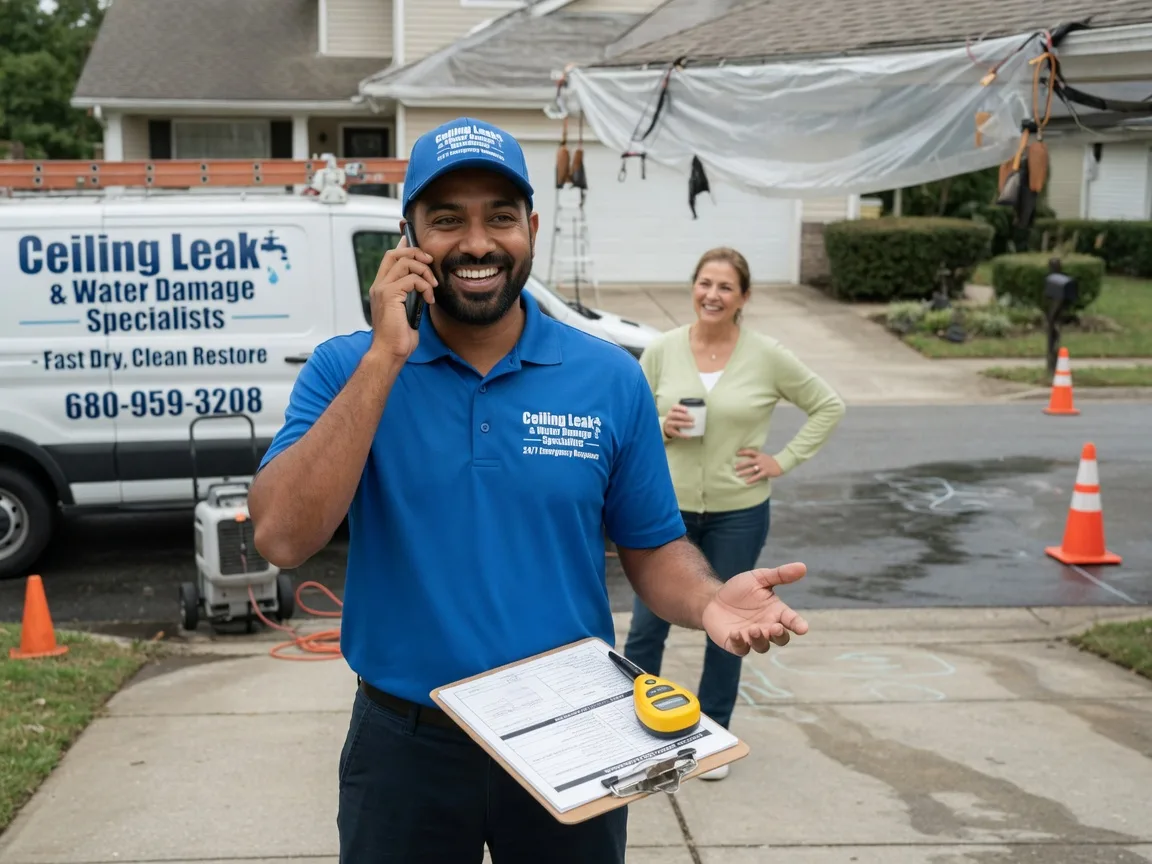 Ceiling Leak Cleanup Mapleton, IA FAQs